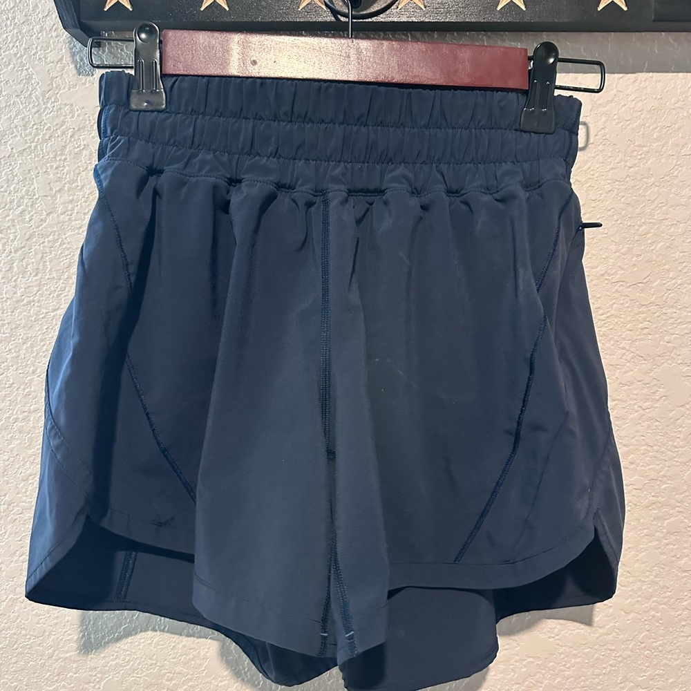 Lululemon Athletica Dark Blue Athletic Shorts